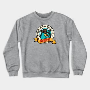 Where in the Tri-State is Perry? (Teal) Crewneck Sweatshirt